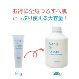 セグロラ 高保湿 オールインワンジェル ブレンドジェルクリーム500g【大容量】 乾燥肌 敏感肌 オールインワンゲル 全身 エイジングケア 美容液 乳液 美白 保湿クリーム ハンドクリーム シミ シワ メンズ