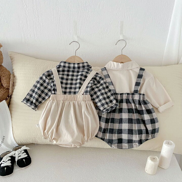 楽天市場】ベビー服 子供服 女の子 上下セット サロペット×ブラウス 