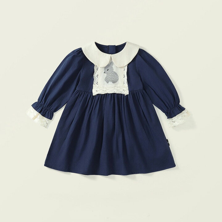 楽天市場】子供服 女の子 ワンピース キッズ ベビー服 長袖 白襟 