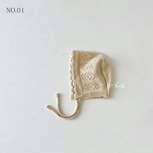 ベビー 帽子 ニット ボンネット 新生児 幼児 おしゃれ 出産祝い 女の子 男の子 かわいい 韓国子供服 春秋冬 柔らかい 暖かい 保温 ナチュラル シンプル 出産準備 0歳 1歳 2歳 3歳 赤ちゃん ハッ