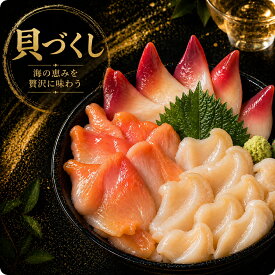 貝づくし 海鮮丼 赤貝 つぶ貝 北寄貝 タイラギ 平貝 貝柱 美味しい 刺身 おつまみセット 珍味 ギフト 冷凍食品