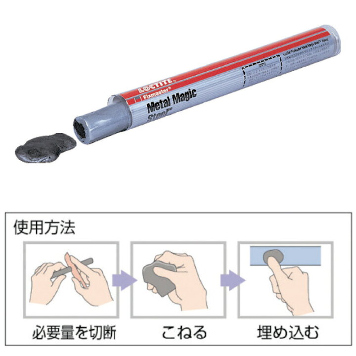楽天市場 Loctite ロックタイト メタルマジックスチール 113 4g 接着 穴埋め 金属補修 ユニマットマリン