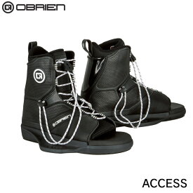 OBRIEN オブライエン ウェイクブーツ ACCESS アクセス ブラック/ホワイト | O'Brien Access Wakeboard Bindings ブーツ ボード用 ビンディングブーツ フライボード 水上スキー 靴 ボート 水上バイク マリンスポーツ