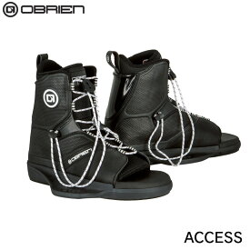 ★ポイント5倍★OBRIEN オブライエン ウェイクブーツ ACCESS アクセス ブラック/ホワイト | O'Brien Access Wakeboard Bindings ブーツ ボード用 ビンディングブーツ フライボード 水上スキー 靴 ボート 水上バイク マリンスポーツ