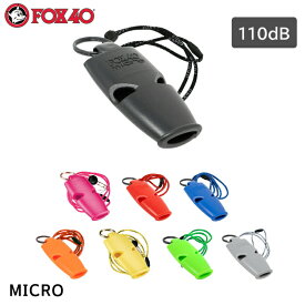 FOX40 MICRO ホイッスル マイクロ | コルクレスホイッスル 防災ホイッスル 大音量110dB ストラップ付 笛 防災 防犯 アウトドア カラフル 体育 スポーツ 審判 運動会 防災用品 人気 法定備品 救助笛 登山