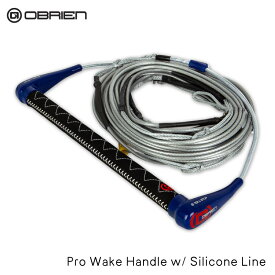 OBRIEN オブライエンPRO WAKE＆シリコンライン | 60ft-85ft ハンドル 調整可能 グリップ ウェイクボード ロープ O'Brien Pro Wake Handle w/ Silicone Line Combo