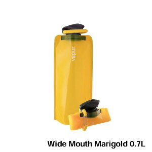 ★31日までエントリーでP10倍!★vapur ヴェイパー アンチボトル Wide Mouth 0.7L | 7色 折りたためる水筒 冷凍 洗える カラビナ付き 700ml