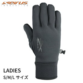 【31日までエントリーでP10倍!】 seirus セイラス 完全防水 サウンドタッチ エキストリームオールウェザーグローブ ブラック レディース S/M/L 16043 16044 16045 | 防水 黒 無地 バイク 自転車 防寒 女性 トレッキング スマホ タッチパネル あったかい プレゼント ギフト