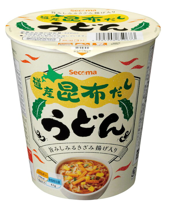 楽天市場 楽天グルメバトル対象 セイコーマート Secoma 道産昆布だしうどん 12個入 通販 セコマ 昆布 こんぶ 昆布だし うどん 道産昆布 北海道 カップ麺 カップヌードル 縦型 カップうどん 送料無料 ケース セイコーマート楽天市場店