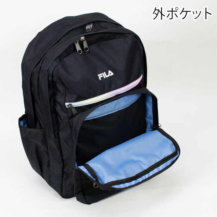 楽天市場】FILA フィラ リュック 2層 レインボーファスナー 通学 