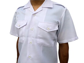 海員制服 ( 半袖開襟パイロットシャツ ) 船員服 パイロットシャツ シャツ 半袖 パイロット 開襟シャツ