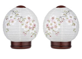 【送料無料】盆提灯　ほのか華1号（SAKURA)　コードレス　桜　24720N　対入