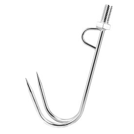 ギャフ 大魚釣り ステンレスギャフ フック先端 ロープホール付き 大型魚ギャフ クエ ヒラマサ 青物 石鯛 磯釣り用