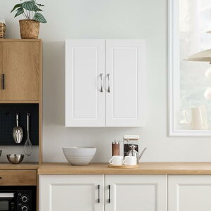 吊り戸棚 壁掛け棚 北欧風 壁面 吊戸棚 おしゃれ トイレ 収納 幅90×奥行30×高さ60 可動棚 カウンター上 ウォール収納 木製 洗面所収納