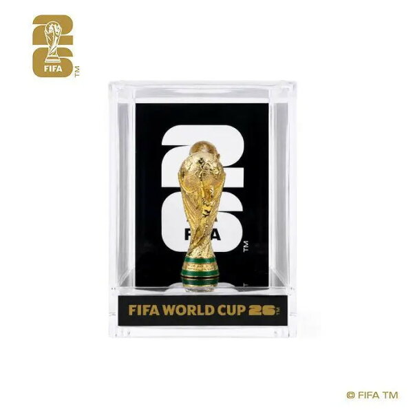FIFAワールドカップ 2026 オフィシャルライセンス 3Dトロフィーコレクション ケース入り FIFA公式 記念品 サッカーグッズ コレクターズアイテム ギフト 約4.5cm