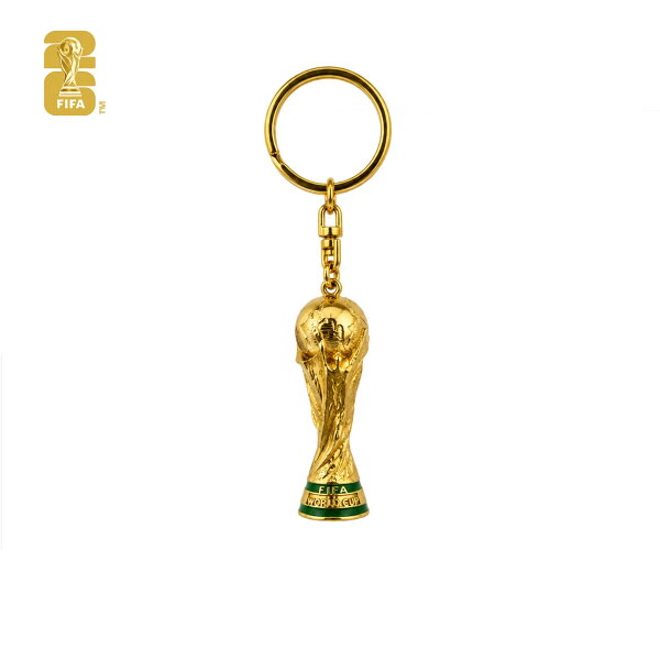 FIFAワールドカップ 2026  オフィシャルライセンス トロフィーキーホルダー FIFA公式 W杯 記念品 サッカー応援グッズ コレクション ギフト プレゼント 4cm