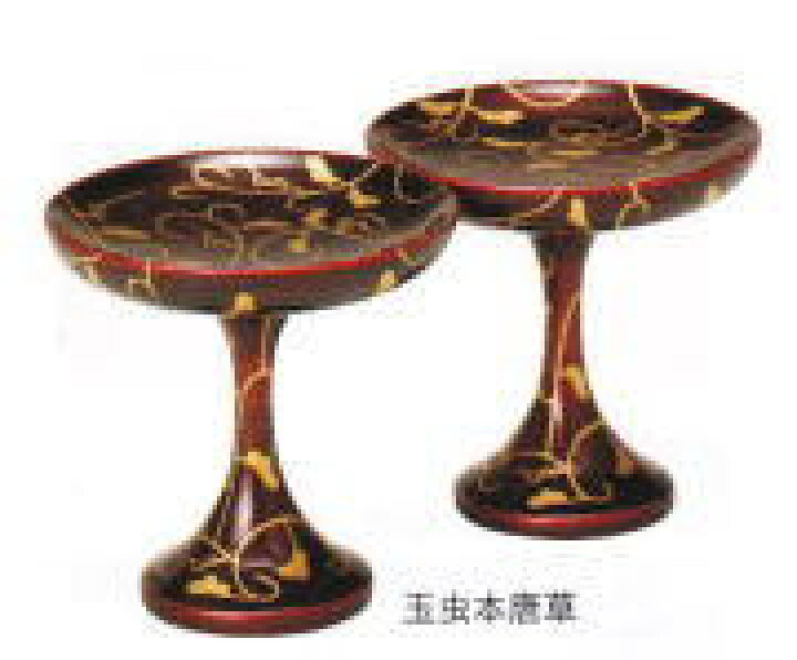 楽天市場】【仏具】【高月】【木製貫通型高月】玉虫本唐草5.0寸/1対 