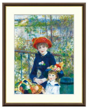 楽天市場】ルノワール「テラスにて」 4号サイズ 立体複製名画 美術品 