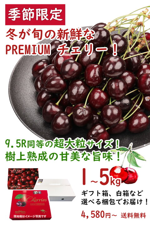 楽天市場】＼シーズン終了／ 超大粒 PREMIUM チェリー 完熟 28mm 9.5R 