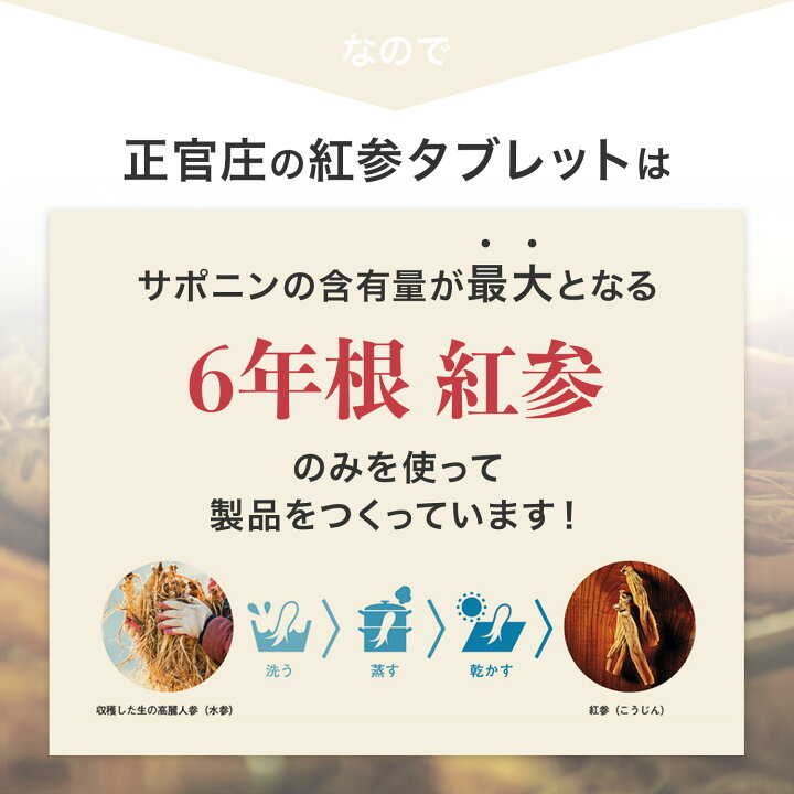 楽天市場】【正官庄 日本公式】紅蔘(ホンサム）タブレット 本品（500mg 