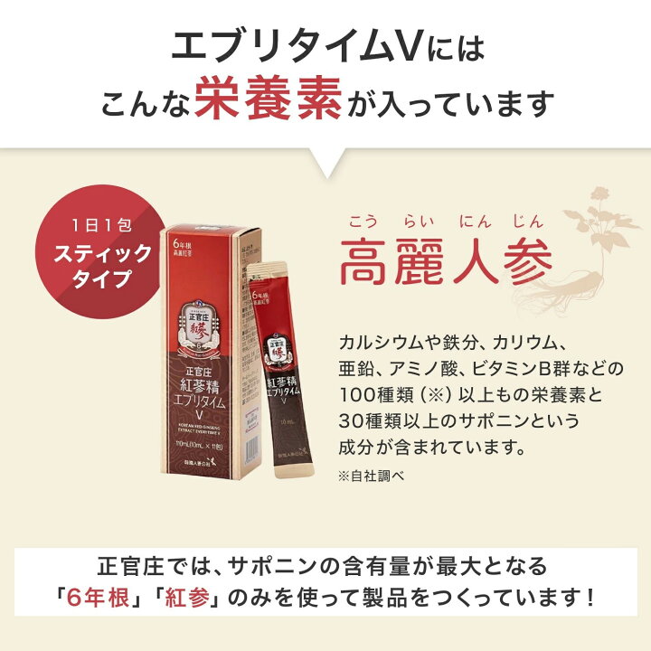 正官庄 紅参精エブリタイムV 新品 100ml×33本入り*4（正官庄 紅参精 