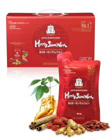 【正官庄 日本公式】 紅蔘元(ホンサムウォン) Hongsamwon パウチ (50ml x 30袋) │正官庄（ジョンガンジャン）紅参（ホンサム）6年根 高麗人参