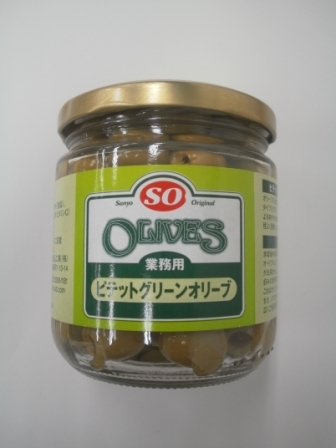 ＜送料無料＞ 【讃陽食品】SOピテットグリーンオリーブ 瓶 320g×24