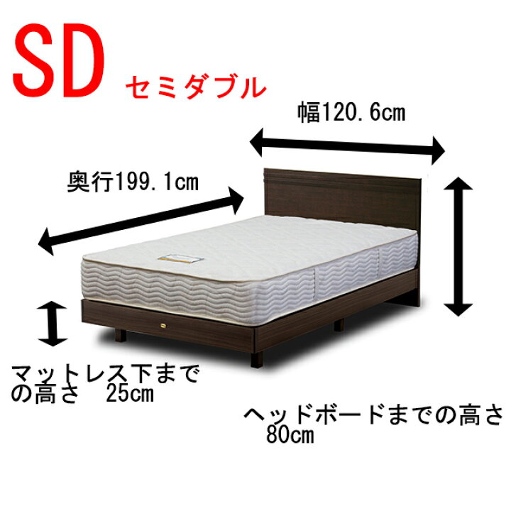 楽天市場】シモンズ ベッド セミダブル 6.5インチゴールデンバリュー 
