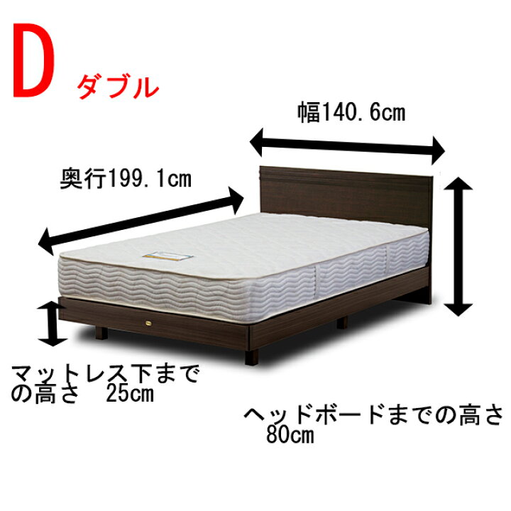 楽天市場】シモンズ ベッド ダブル 6.5インチゴールデンバリュー 
