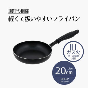 【 ポイント5倍 10/30(木)00:00〜10/30(木)23:59まで 】フライパン 20cm IH対応 ガス火 | 調理の相棒 20センチ ih オール熱源 IH 耐摩耗試験 50万回 クリア お手入れ簡単 耐久性 汚れが付きにくい ダイキ
