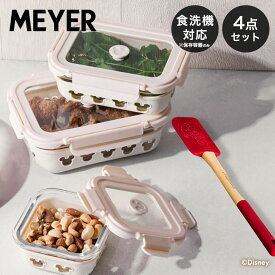 ＼ポイント5倍／ マイヤー ディズニー 保存容器 スパチュラ セット ボンボヤージュ BSET DBV-BSET | MAYER コンテナ オーブン対応 電子レンジ対応 食洗機対応 つくりおき おかず 子供 キッチングッズ 福袋 プレゼント 可愛い ミッキー ミッキーマウス へら キッチンツール