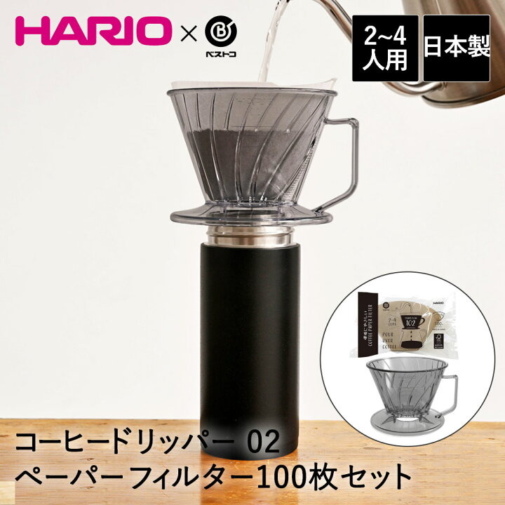楽天市場】コーヒードリッパー 02 2-4人用 コーヒーペーパーフィルター 