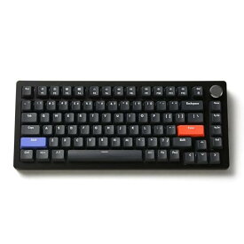 DrunkDeer A75 ラピッドトリガー キーボード メカニカル TKL 磁気スイッチRGB 有線 USB コンパクトゲーミング用 82キー ノブ付き ゴースト防止 こぼれ防止 ブラック