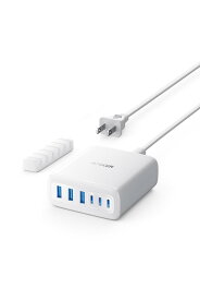 Anker Charger (112W, 6 Ports, GaN) MacBook PD対応Windows PC iPad iPhone Galaxy Android スマートフォン ノートPC 各種