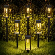BITPOTT ソーラーライト 屋外 IP65防水 ガーデンライト 電球色 LED 通路ライト 高輝度 イルミネーション …