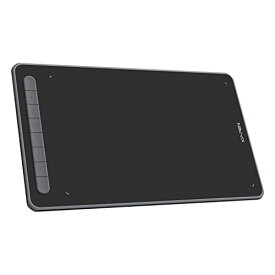 XPPen ペンタブ ペンタブレット X3チップ搭載ペン 10x6インチ 8個ショートカット 選べる4色 板タブ お絵かきソフトウェア付 Android Windows Mac Chromebook Linux 対応 (Deco L, ブラック)