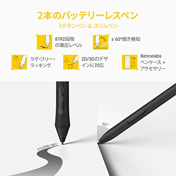 楽天市場】XENCELABS ペンタブレット Medium クイッキーズリモート付き 