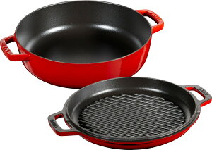 staub �X�g�E�u �u �X�L���L&�O���� �`�F���[ 26cm �v ���� ���� �z�[���[ �� �����Ă��� �O�����p�� IH�Ή� �y���{�̔����K�i�z Sukiyaki&Grill 40508-281