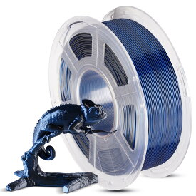 ANYCUBIC フィラメント 3Dプリンター用 造形 シルク pla 高密度 環境保護 純正材料 グラデーションカラー【1.75mm】【正味1kg】 (ブラック＋ブルー, シルク PLA)
