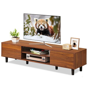 WLIVE テレビ台 扉付き テレビボード ローボード 幅150cm tv台 ロータイプ tv台 収納 大容量 tvボード 50型対応 60型対応 avボード 木製 おしゃれ リビング 寝室 ADSG619 ブラウン