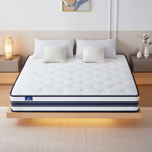 Suilong マットレス セミダブル 硬め 極厚25cm 高反発マットレス 独立したポケットコイル ベッドマットレス メモリフォーム 線経2.0mm スプリングマットレス 体圧分散 底付き感無し (セミダブル)