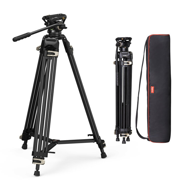 楽天市場】SmallRig ビデオ三脚 186cm 大型 プロ三脚 耐荷重8kg 75mm 