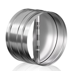 Okryain 逆風防止ダンパー 硬度強化型 チャッキダンパー 逆止弁 逆流防止弁 単方向防塵換気 換気口 換気システム気流制御 ステンレス製 逆流シャッター 換気扇ダクト接続用 (6inch/150mm)