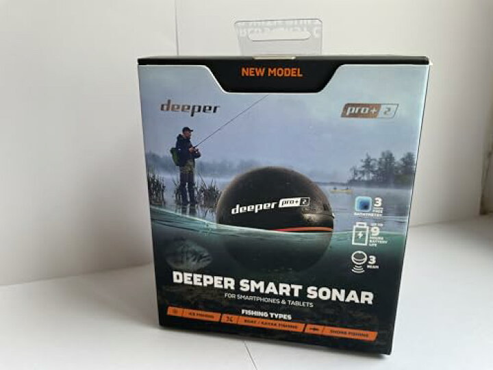 楽天市場】Deeper PRO+ 2.0 ワイヤレススマート魚群探知機、Wi-Fi接続 