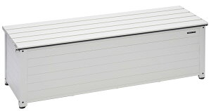 グリーンライフ ベンチストッカー マットアイボリー 奥行46×高さ48.5×幅144cm 屋外 物置 収納庫 大容量 収納 ベランダ収納 倉庫 ベランダストッカー 屋外収納 ガーデン収納 アウトドア収納 ベ