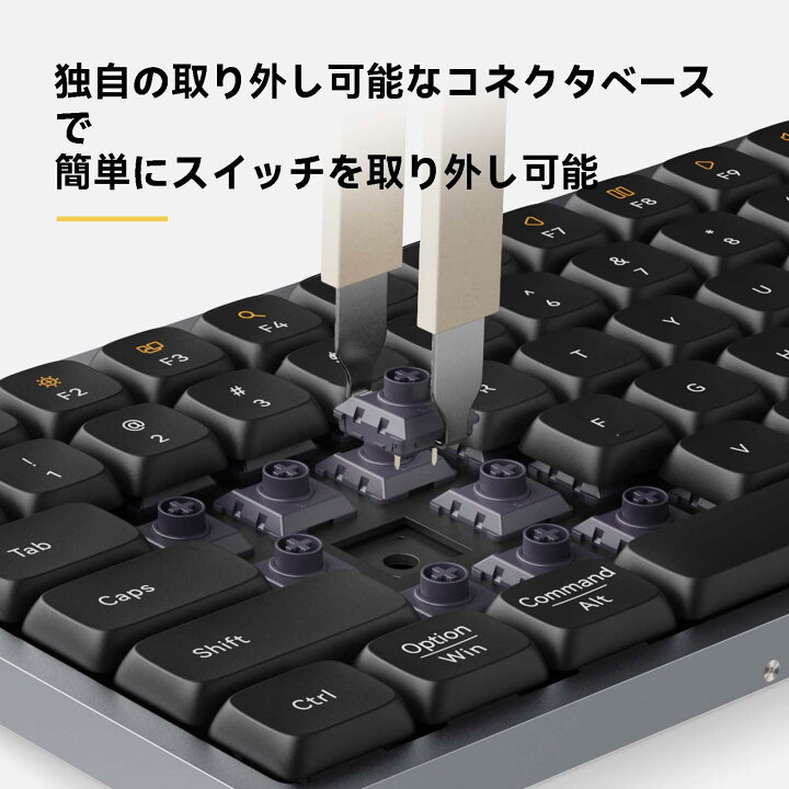 楽天市場】Lofree FLOW ロープロファイルメカニカルキーボード 英語 
