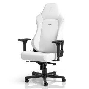 noblechairs �Q�[�~���O�`�F�A �f�X�N�`�F�A HERO WHITE EDITION �n�C�e�N�r�j�[�����U�[ �s���A�z���C�g NBL-HRO-PU-WED-SGL