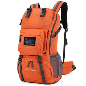 マウンテントップ(Mountaintop) 登山 リュック 40L バックパック アウトドア スキー キャンプ 防災 ハイキング 旅行 花見 大容量 サック レインカバー付き レディース (オレンジ)