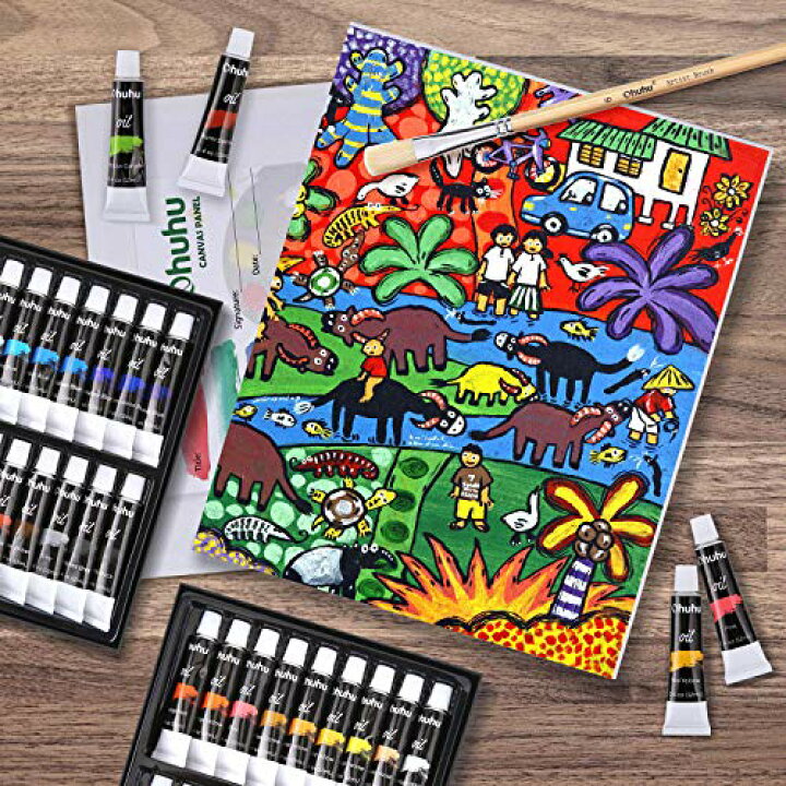 楽天市場】Ohuhu 油絵具 セット 56点セット 36色 油絵 油絵の具 絵画 