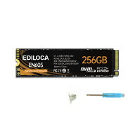 EDILOCA EN605 SSD 256GB PCIe Gen 3.0×4 NVMe1.3 M.2 2280 内蔵型SSD 3D TLC NANDフラッシュ搭載 最大…